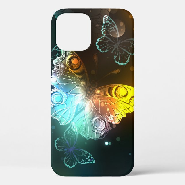 Coques Case-Mate iPhone Papillon lumineux et papillons de nuit (Verso)