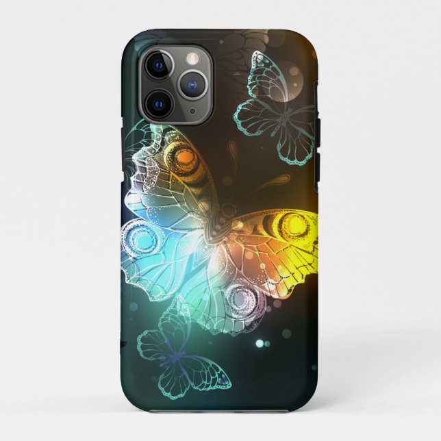 Coques Case-Mate iPhone Papillon lumineux et papillons de nuit (Dos)