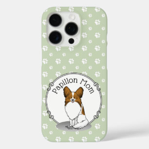 Coque iPhone 16 Pro Papillon Maman Pap Maman (blanc & sable) Mignonne