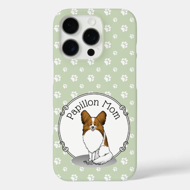 Coques Case-Mate iPhone Papillon Maman Pap Maman (blanc & sable) Mignonne  (Verso)