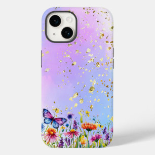 Coque Case-Mate iPhone Papillon mignon et base pastel douce