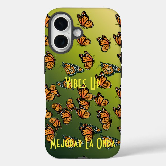 Coques Case-Mate iPhone Papillon Monarque, Papillons Monarques - VIBES UP (Verso)