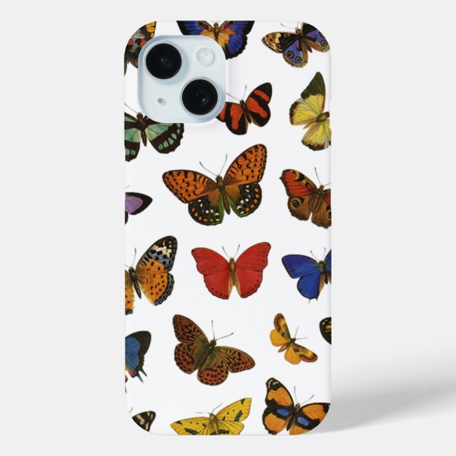 Coques Case-Mate iPhone Papillon motif – Botanique inspirée de la nature (Verso)
