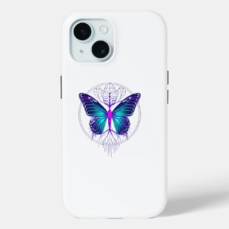 Coque Case-Mate iPhone Papillon néon Cyberpunk Autocollant – Futur esthét