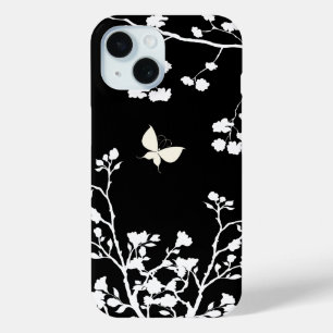 Coque Case-Mate iPhone Papillon noir et blanc élégant dans le sauvage