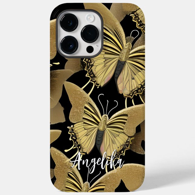 Coques Case-Mate iPhone Papillon Nom Personnalisé (Verso)