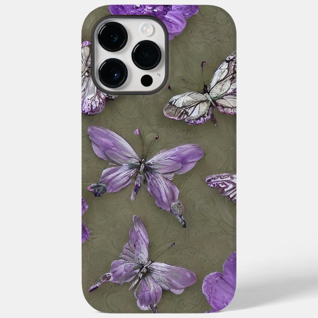 Coques Case-Mate iPhone Papillon Nom Personnalisé (Verso)