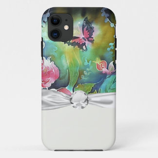 Coques Pour iPhone papillon parmi les roses