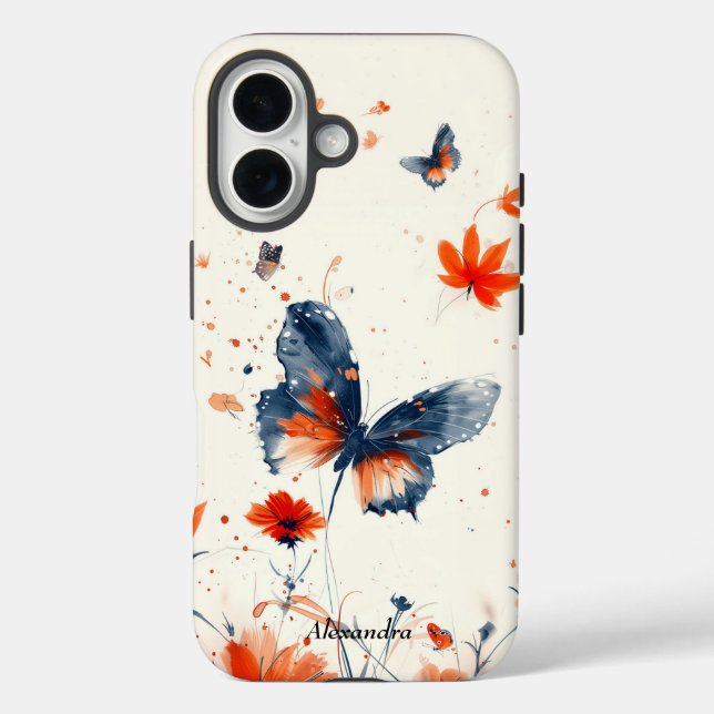 Coques Case-Mate iPhone Papillon, personnalisation (Verso)