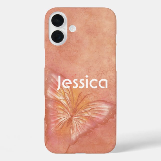 Coques Case-Mate iPhone Papillon rose (Verso)