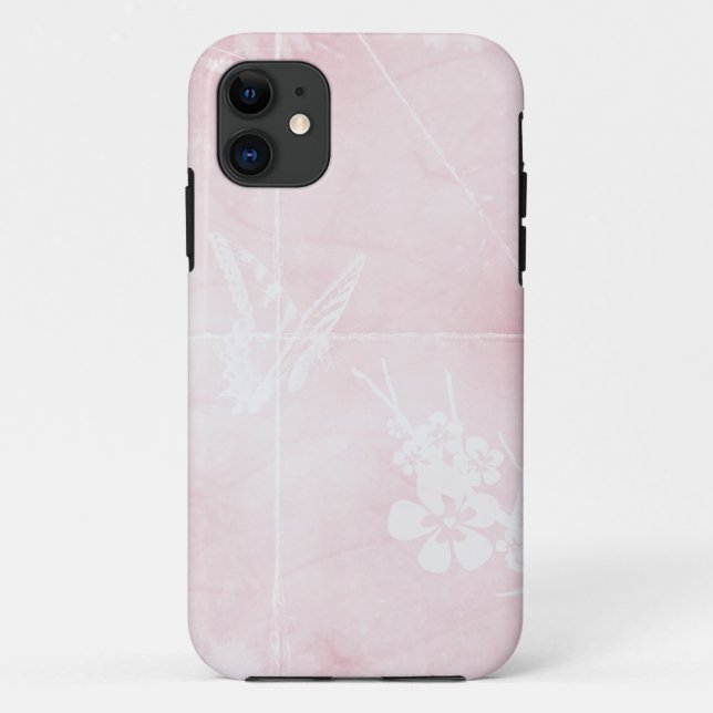 Coques Case-Mate iPhone Papillon rose (Dos)