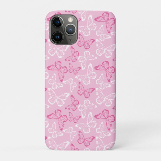 Coques Case-Mate iPhone Papillon Rose (Dos)
