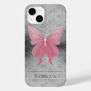 Coque Case-Mate iPhone Papillon rose bijoux Damas