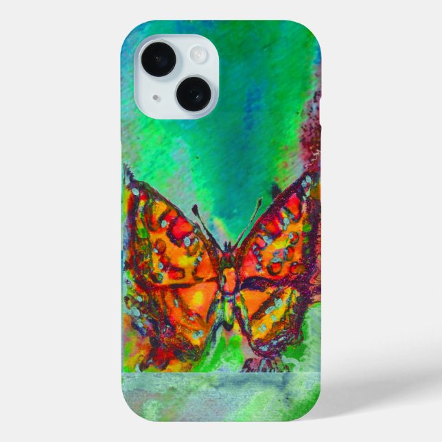 COQUES Case-Mate iPhone PAPILLON ROUGE DANS LE VERT (Verso)