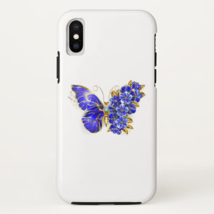 Case-Mate iPhone Case Papillon saphir à fleurs
