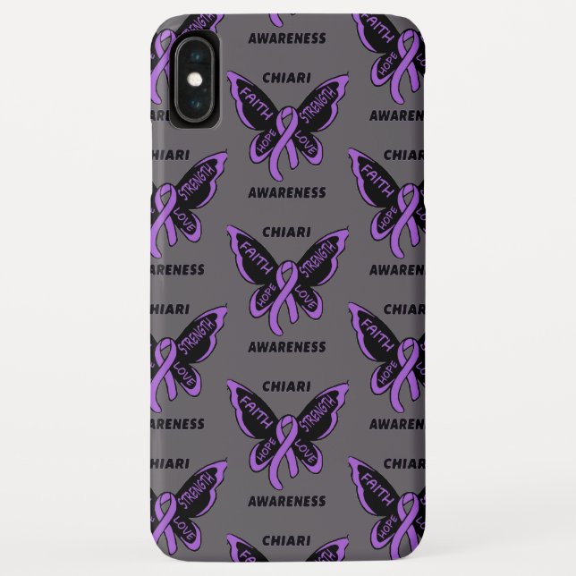 Coques Case-Mate iPhone Papillon/sensibilisation...Chiari (Dos)