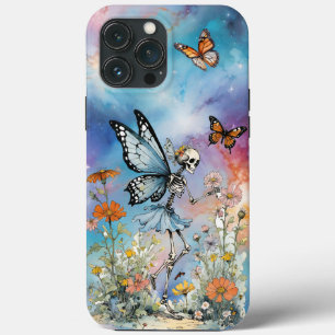 Case-Mate iPhone Case Papillon Squelette Fée Pastel Marble Galaxy