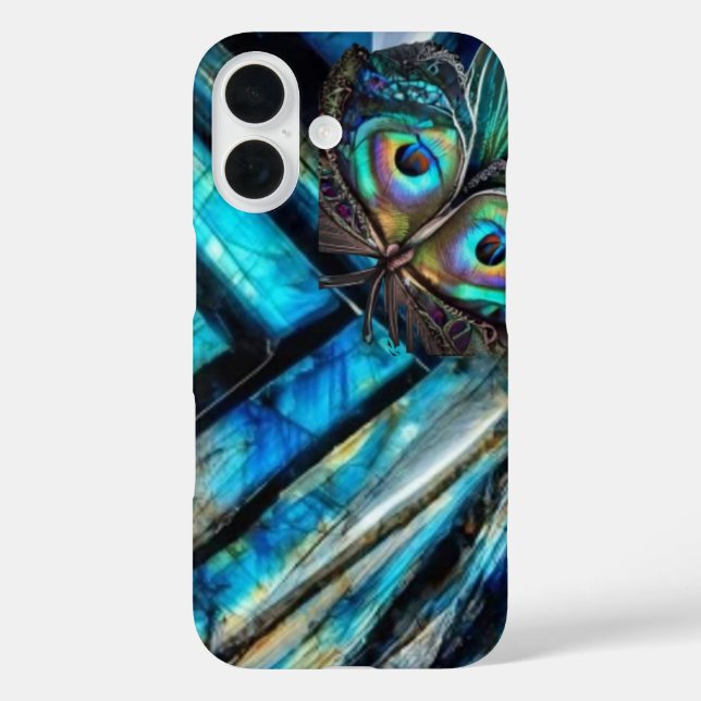 Coques Case-Mate iPhone Papillon sur labradorite (Verso)