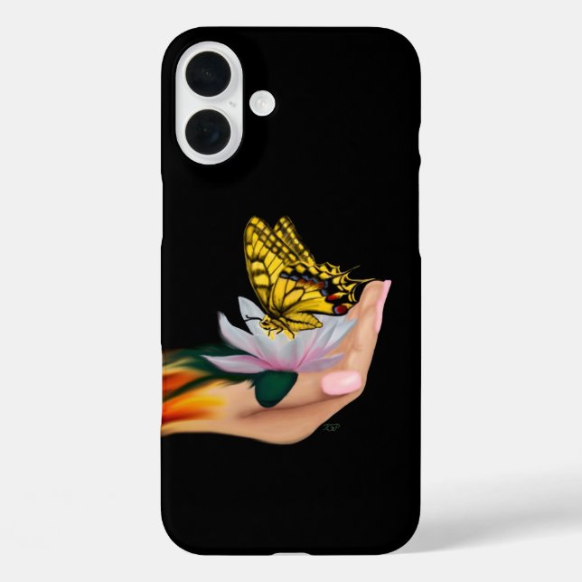 Coques Case-Mate iPhone Papillon sur Lotus Bloom (Verso)