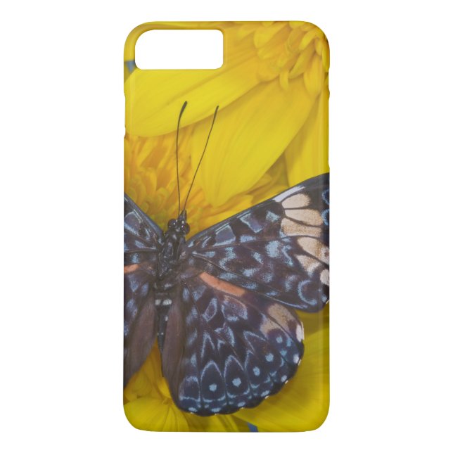 Coques Case-Mate iPhone Papillon sur une Fleur Jaune (Dos)