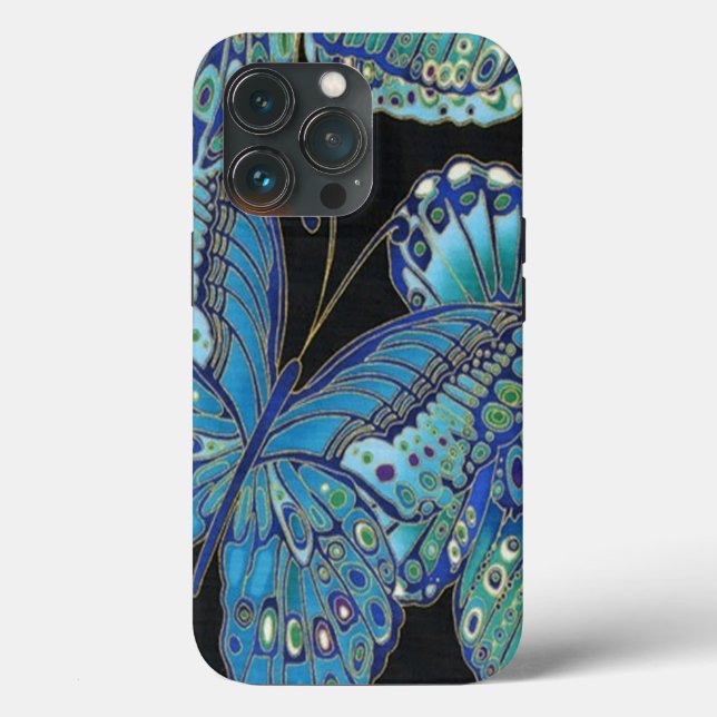 Coques Case-Mate iPhone Papillon turquoise (Verso)