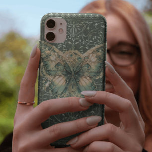 Coque Case-Mate iPhone Papillon vapeur vert fantaisie