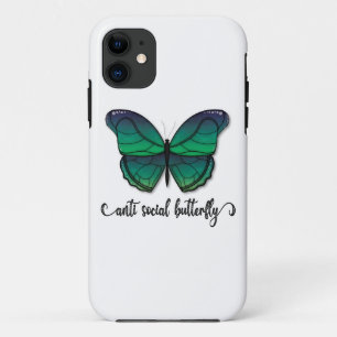 Case-Mate iPhone Case Papillon vert anti-social