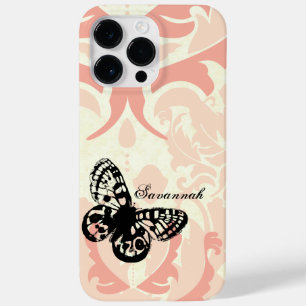 Coques Pour iPhone Papillon vintage tout simplement Peachy Damask coq