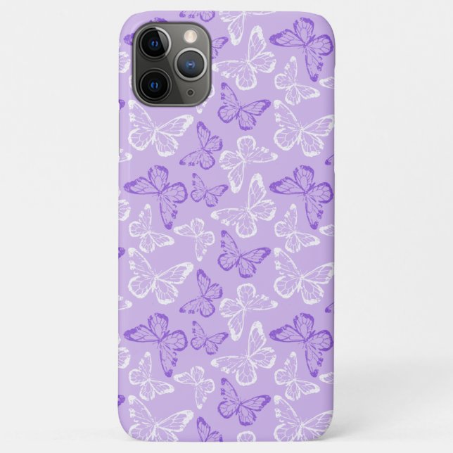 Coques Case-Mate iPhone Papillon Violet (Dos)