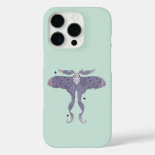 Coque iPhone 16 Pro Papillon Violet Capricieux avec Étincelles d'Étoil