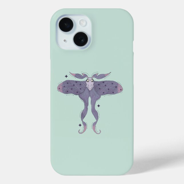 Coques Case-Mate iPhone Papillon Violet Fantaisiste avec Étincelles d'Étoi (Verso)