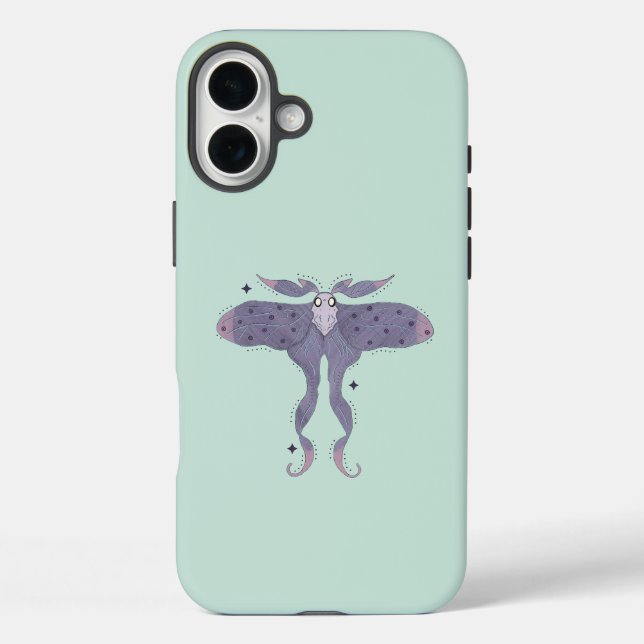 Coques Case-Mate iPhone Papillon Violet Fantaisiste avec Étincelles d'Étoi (Verso)