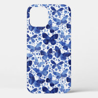 Papillons Aquarelle Bleu
