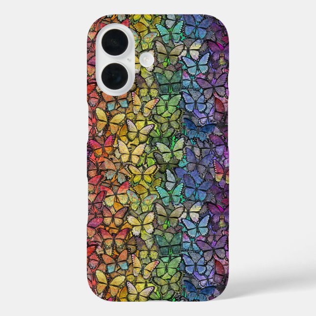 Coques Case-Mate iPhone papillons arc-en-ciel (Verso)