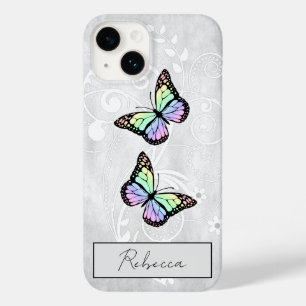 Coque Case-Mate iPhone Papillons Arc-en-ciel brillants