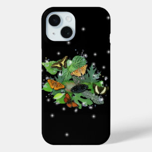 Coque Case-Mate iPhone Papillons aux gouttes de pluie et aux étoiles