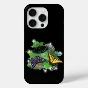 Coque Case-Mate iPhone Papillons avec Raindrops Feuille étoiles