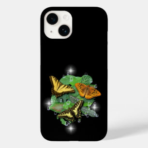 Coque Case-Mate iPhone Papillons avec Raindrops Feuille étoiles