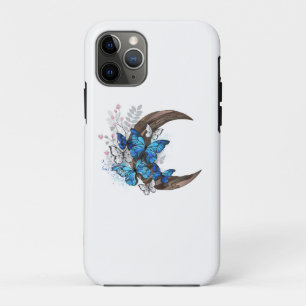 Case-Mate iPhone Case Papillons bleus sur croissant en bois