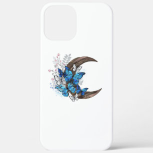 Case-Mate iPhone Case Papillons bleus sur croissant en bois