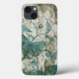iPhone 13 Coque Papillons d'arabesque V