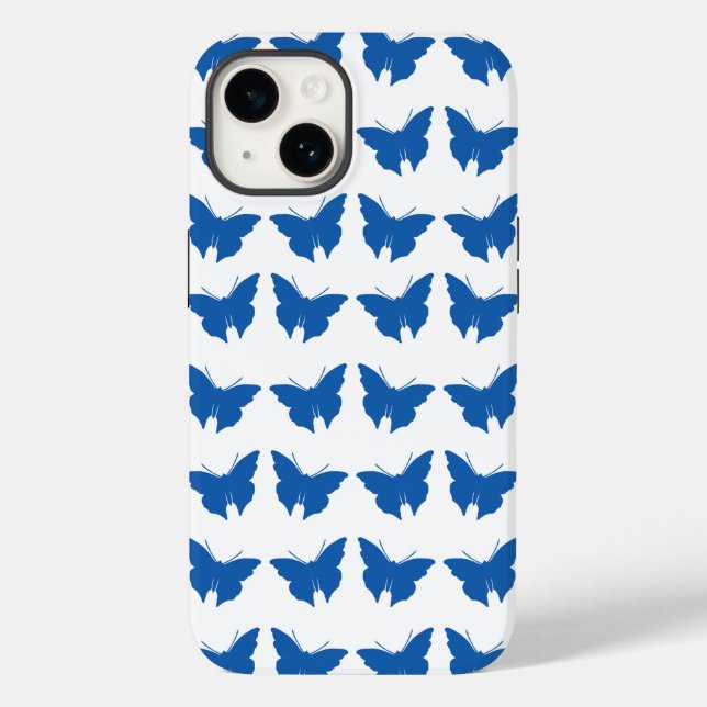 Coques Case-Mate iPhone Papillons Denim Blue Bold Mod (Verso)