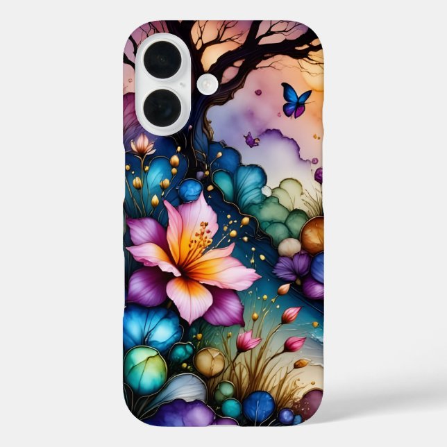 Coques Case-Mate iPhone Papillons et fleurs d'Imaginaires (Verso)