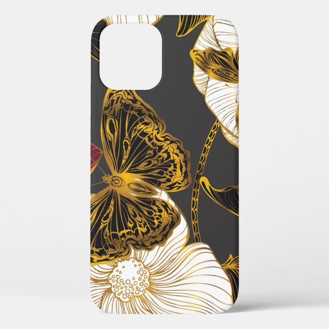 Coques Case-Mate iPhone Papillons & Fleurs : Motif Boho de printemps (Verso)