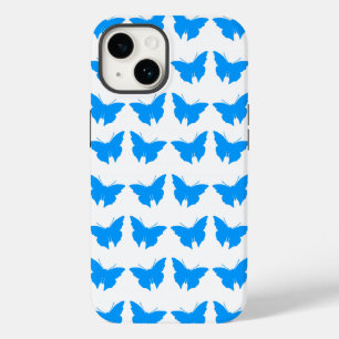 Coque Pour iPhone 14 Papillons gris clair