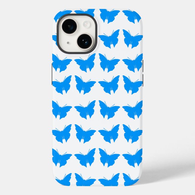 Coques Case-Mate iPhone Papillons gris clair (Verso)
