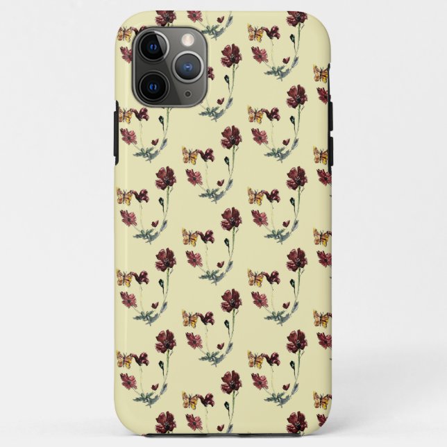 Coques Case-Mate iPhone Papillons Motifs Nature Couleur personnalisée (Dos)