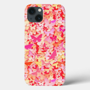 Etui iPhone Case-Mate Papillons, rose, pêche, corail