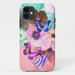 COQUE Case-Mate iPhone PAPILLONS, ROSES SARCELLES ET FLEURS D'ANÉMONE
