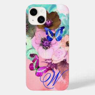 COQUES POUR iPhone PAPILLONS, ROSES TEAL ROSE ET FLEURS D'ANÉMONE